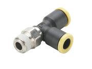 Parker Legris 31030410 - Accesorio de inserción en T con perno macho BSP de 1/8" y 4 mm de diámetro exterior, serie LF3000